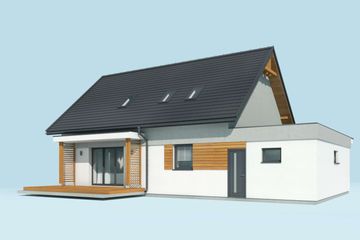  Projekt domu Savona 2 (SLN2441) - projekt domu parterowego z poddaszem - Zdjęcie 3