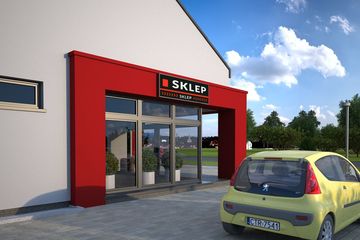  Projekt budynku usługowego Marco budynek usługowy (SLO1051) - projekt budynku parterowego - Zdjęcie 2