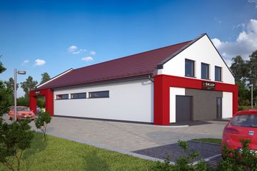  Projekt budynku usługowego Marco budynek usługowy (SLO1051) - projekt budynku parterowego - Zdjęcie 3