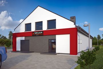  Projekt budynku usługowego Marco budynek usługowy (SLO1051) - projekt budynku parterowego - Zdjęcie 4