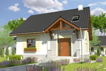  Projekt domu Nela bez garażu [B] (WRF1772) - projekt domu parterowego z poddaszem - Zdjęcie 3