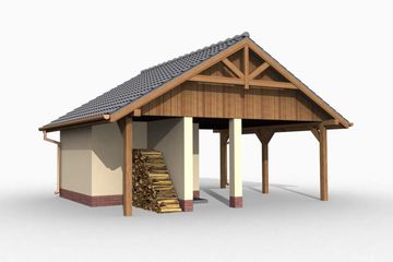  Projekt budynku gospodarczego G29 budynek gospodarczy (SLN1808) - projekt budynku parterowego - Zdjęcie 3