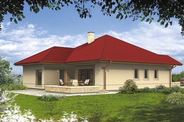  Projekt domu Planeta II (WRH1218) - projekt domu parterowego - Zdjęcie 4