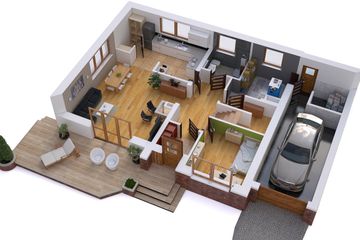  Projekt domu BW-54 front południowy (JGC1174) - projekt domu parterowego z poddaszem - Zdjęcie 3