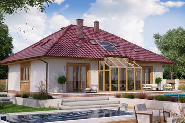 Projekt domu BW-52 dwulokalowy (JGC1176) - projekt domu parterowego z poddaszem - Zdjęcie 2