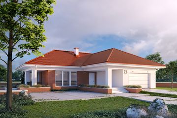  Projekt domu Aksamit 5 (BSA2119) - projekt domu parterowego - Zdjęcie 1