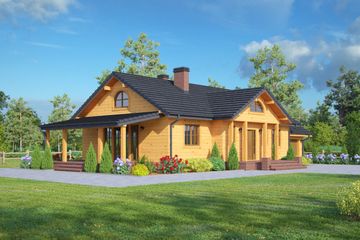  Projekt domu Chmielów 13 dwsgt (KRP2087) - projekt domu parterowego - Zdjęcie 1