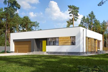  Projekt domu E-205 (WAX1106) - projekt domu parterowego - Zdjęcie 3