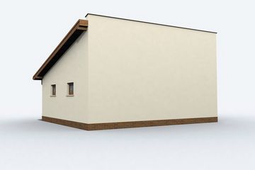  Projekt budynku gospodarczego G80 szkielet drewniany budynek gospodarczy (SLN2448) - projekt budynku parterowego - Zdjęcie 2