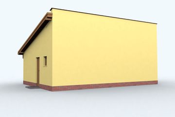  Projekt budynku gospodarczego G85 szkielet drewniany budynek gospodarczy (SLN2449) - projekt budynku parterowego - Zdjęcie 2