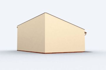  Projekt budynku gospodarczego G160 szkielet drewniany budynek gospodarczy (SLN2450) - projekt budynku parterowego - Zdjęcie 4