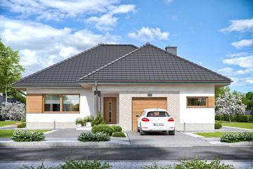  Projekt domu Domena 102 A (WRW1297) - projekt domu parterowego - Zdjęcie 4