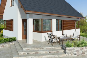  Projekt domu Arras II LMP284a (WRB1591) - projekt domu parterowego - Zdjęcie 3