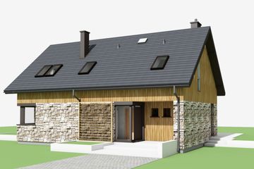  Projekt domu Nikolas energo (WRC2681) - projekt domu parterowego z poddaszem - Zdjęcie 4