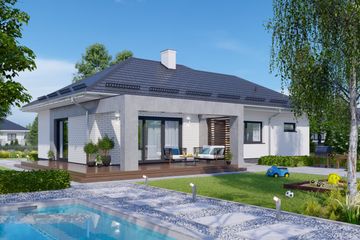  Projekt domu APS 285 + G (LUA1394) - projekt domu parterowego - Zdjęcie 2