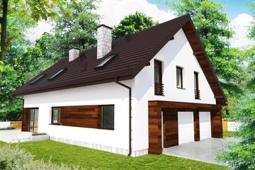  Projekt domu Cejlon (SKA1057) - projekt domu parterowego z poddaszem - Zdjęcie 3