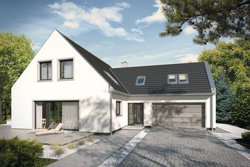  Projekt domu Sosenka 3B (WRD2699) - projekt domu parterowego z poddaszem - Zdjęcie 1