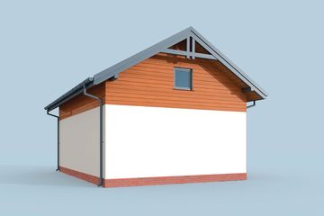  Projekt budynku gospodarczego G298 szkielet drewniany budynek gospodarczy (SLN2459) - projekt budynku parterowego - Zdjęcie 3