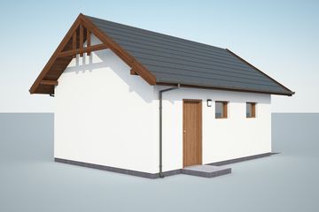  Projekt budynku gospodarczego G339A budynek gospodarczy (SLN2462) - projekt budynku parterowego - Zdjęcie 3