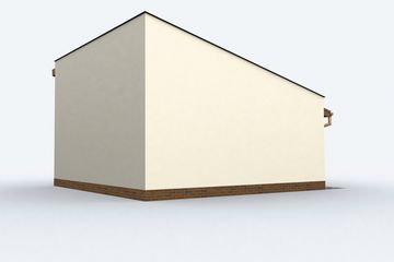  Projekt garażu G80 szkielet drewniany garaż dwustanowiskowy (SLN2468) - projekt garażu parterowego - Zdjęcie 2