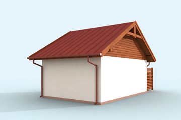  Projekt budynku gospodarczego G326 szkielet drewniany budynek gospodarczy (SLN2481) - projekt budynku parterowego - Zdjęcie 4