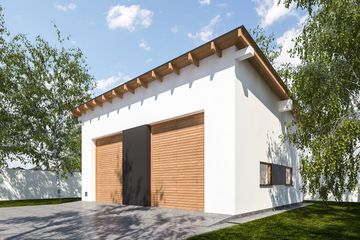  Projekt budynku gospodarczego G348 - Budynek gospodarczy (PRA1371) - projekt budynku parterowego - Zdjęcie 1