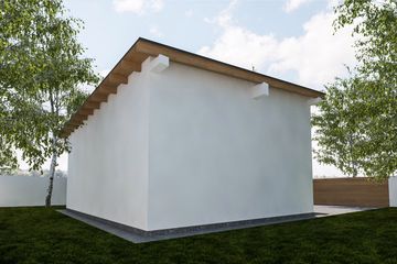  Projekt budynku gospodarczego G348 - Budynek gospodarczy (PRA1371) - projekt budynku parterowego - Zdjęcie 2