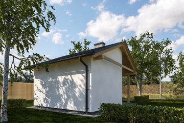  Projekt budynku gospodarczego G351 - Budynek gospodarczy (PRA1372) - projekt budynku parterowego - Zdjęcie 2