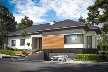  Projekt domu Laguna (SLN2503) - projekt domu parterowego - Zdjęcie 1