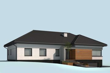  Projekt domu Laguna (SLN2503) - projekt domu parterowego - Zdjęcie 3