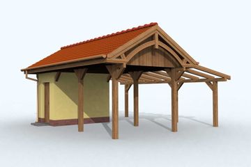  Projekt budynku gospodarczego G67 budynek gospodarczy (SLN1843) - projekt budynku parterowego - Zdjęcie 3