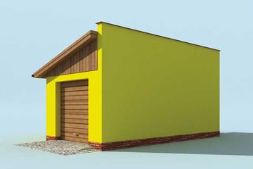  Projekt budynku gospodarczego G205 budynek gospodarczy (SLN1983) - projekt budynku parterowego - Zdjęcie 4