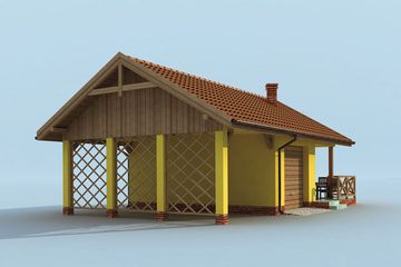  Projekt budynku gospodarczego G192 budynek gospodarczy (SLN1971) - projekt budynku parterowego - Zdjęcie 4