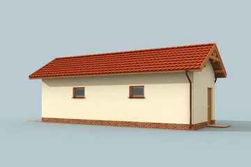  Projekt budynku gospodarczego G257 budynek gospodarczy (SLN2044) - projekt budynku parterowego - Zdjęcie 3