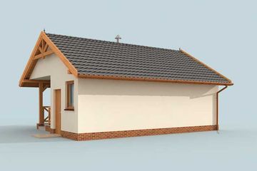  Projekt budynku gospodarczego G264A budynek gospodarczy (SLN2068) - projekt budynku parterowego - Zdjęcie 4