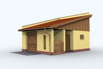  Projekt budynku gospodarczego G101 budynek gospodarczy (SLN1876) - projekt budynku parterowego - Zdjęcie 3