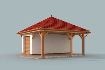  Projekt budynku gospodarczego G266 budynek gospodarczy (SLN2059) - projekt budynku parterowego - Zdjęcie 3