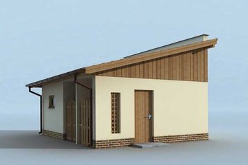  Projekt budynku gospodarczego G172 budynek gospodarczy (SLN1955) - projekt budynku parterowego - Zdjęcie 3