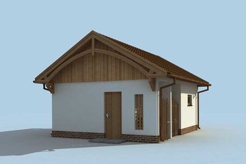  Projekt budynku gospodarczego G170 budynek gospodarczy (SLN1944) - projekt budynku parterowego - Zdjęcie 4