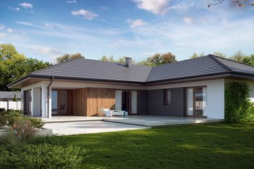  Projekt domu Arteo 3 (BSE1118) - projekt domu parterowego - Zdjęcie 2