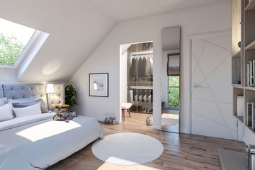  Projekt domu Ajaks Modern (WOE1111) - projekt domu parterowego z poddaszem - Zdjęcie 7