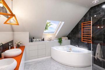  Projekt domu Ajaks Modern (WOE1111) - projekt domu parterowego z poddaszem - Zdjęcie 8