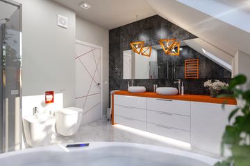  Projekt domu Ajaks Modern (WOE1111) - projekt domu parterowego z poddaszem - Zdjęcie 9