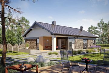  Projekt domu Daniel II G1 energo (WRC2683) - projekt domu parterowego - Zdjęcie 5