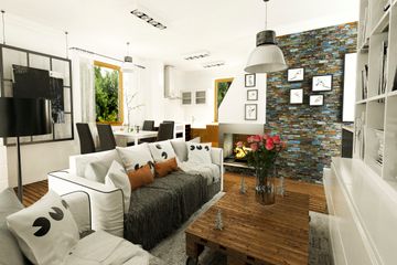  Projekt domu Modraszka z garażem 1-st. [A] (WRF1785) - projekt domu parterowego - Zdjęcie 7