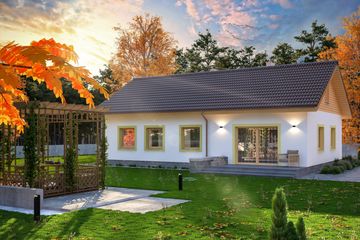  Projekt domu Tercjusz (WOE1101) - projekt domu parterowego - Zdjęcie 3