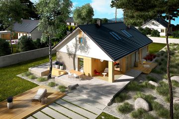  Projekt domu Daniel IV energo (WRC2685) - projekt domu parterowego - Zdjęcie 1