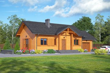  Projekt domu Miłków 6g dws (KRP2105) - projekt domu parterowego - Zdjęcie 1