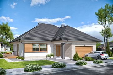  Projekt domu Domena 102 B (WRW1298) - projekt domu parterowego - Zdjęcie 2