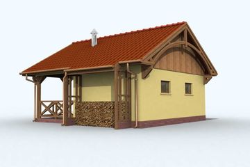  Projekt budynku gospodarczego G70 budynek gospodarczy (SLN1845) - projekt budynku parterowego - Zdjęcie 4